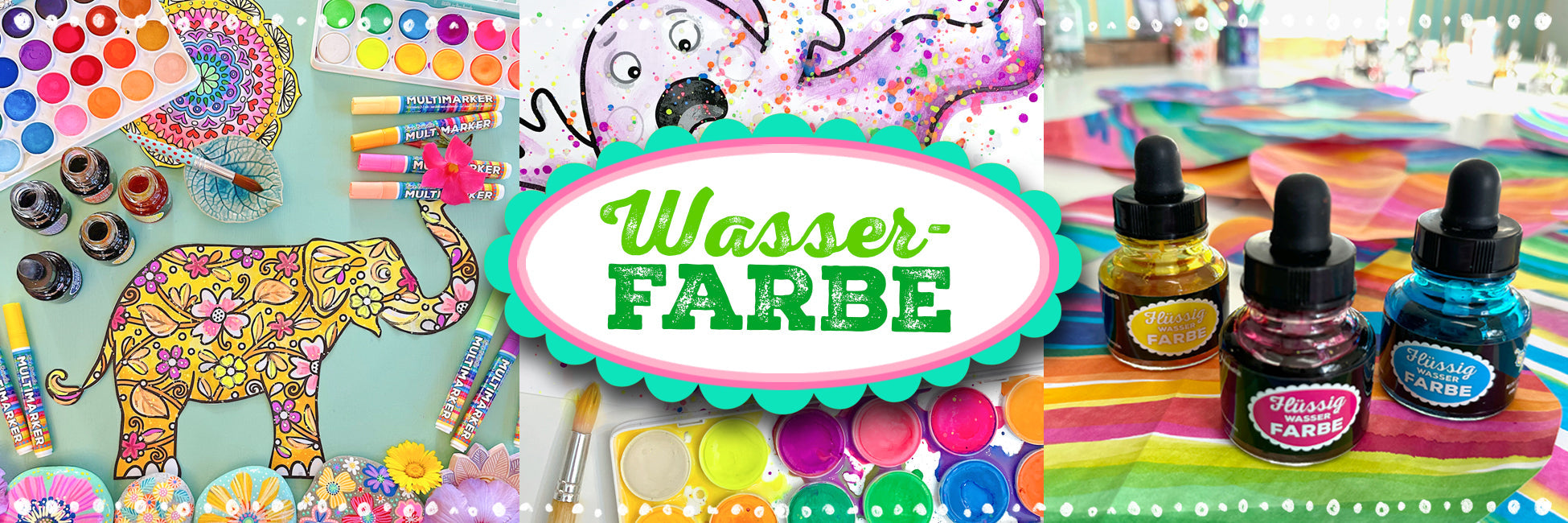 Flüssigwasserfarben