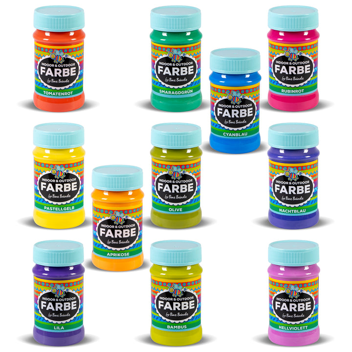 INDOOR &amp; OUTDOOR FARBEN ERGÄNZUNGSSET - ALLE 11 NEUEN FARBTÖNE