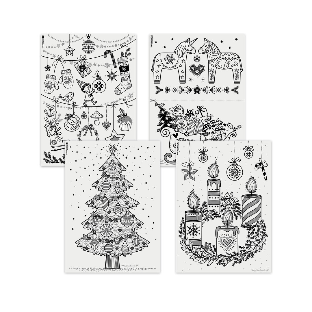 XXL-VORLAGEN FÜR FENSTERBILDER - Advent Advent