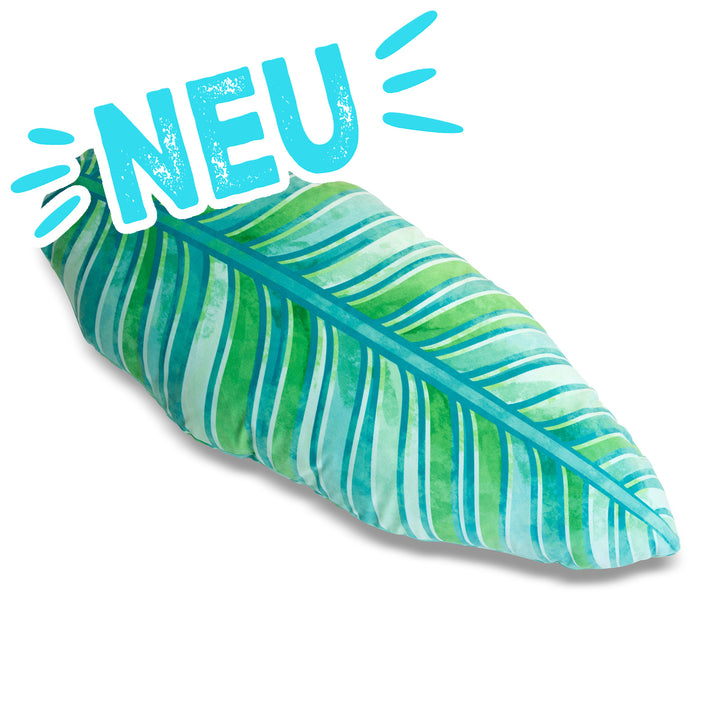 Lieblingskissen – Bananenblatt türkis