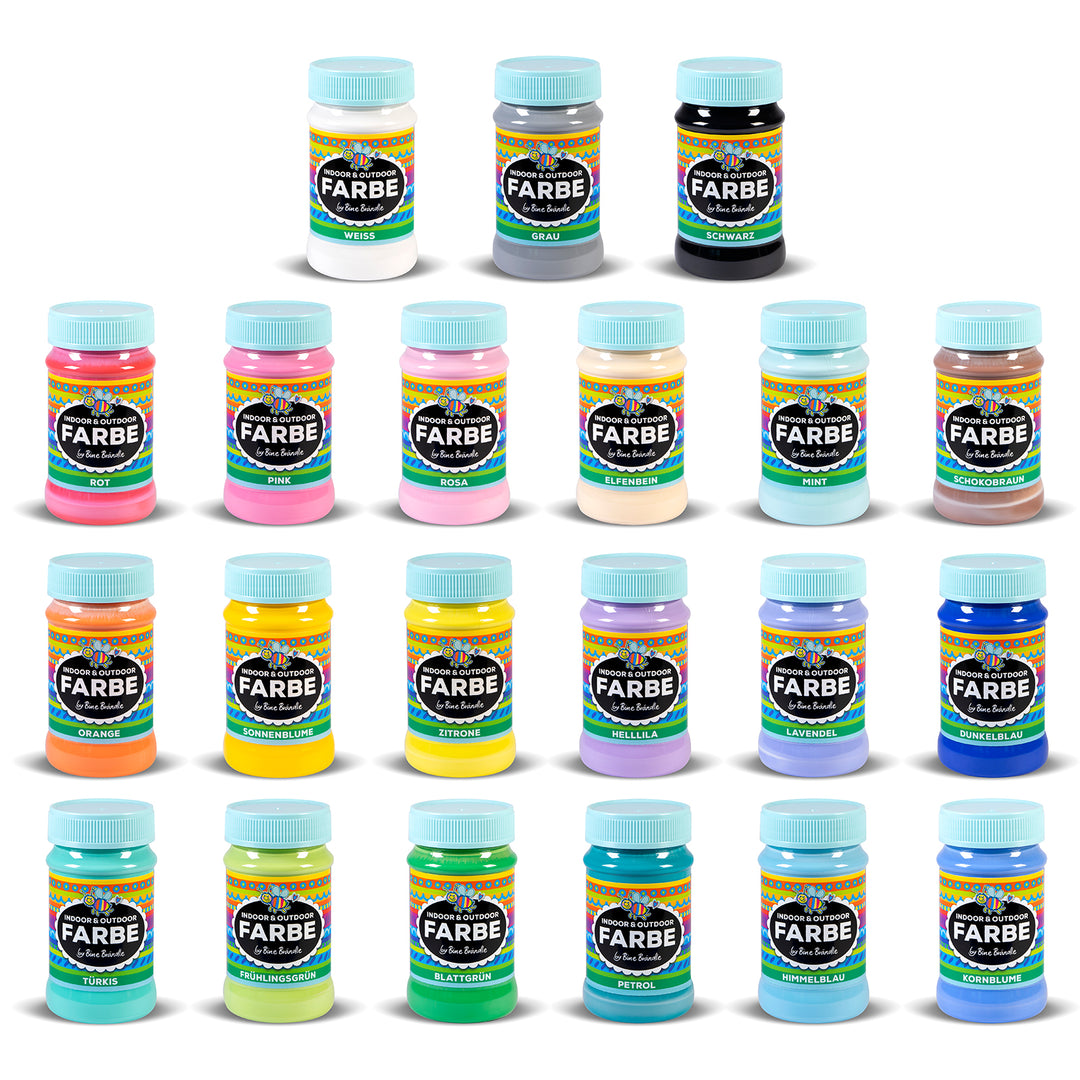 INDOOR & OUTDOOR BÜNDEL MIT 21 STANDARDFARBEN
