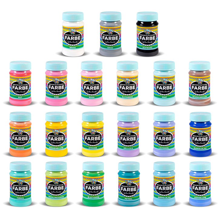 INDOOR & OUTDOOR BÜNDEL MIT 21 STANDARDFARBEN