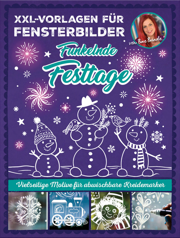 XXL-VORLAGEN FÜR FENSTERBILDER - Funkelnde Festtage