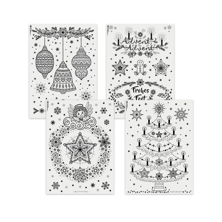 XXL-VORLAGEN FÜR FENSTERBILDER - Funkelnde Weihnacht