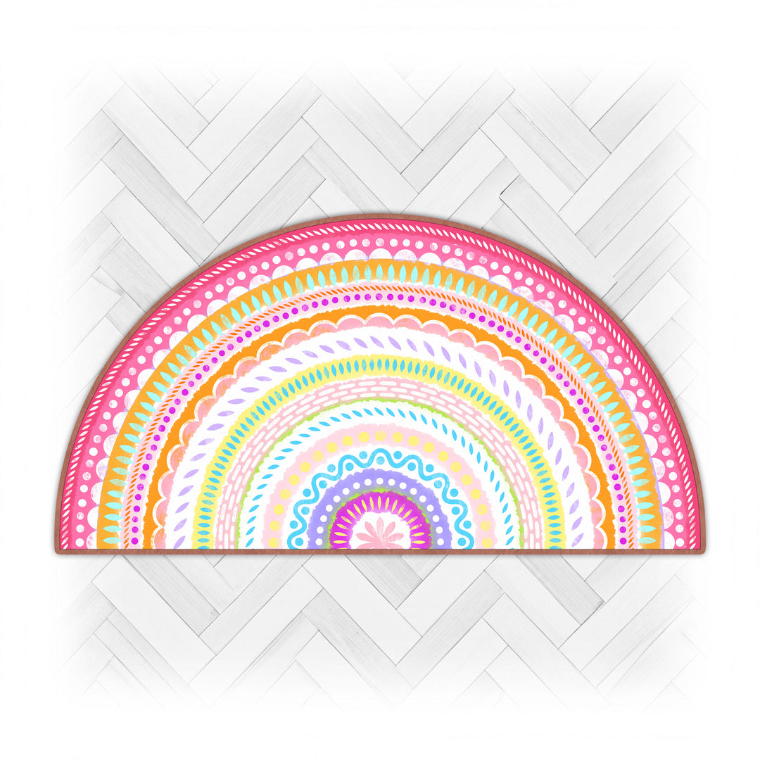 Fußmatte - Pastell Regenbogen 1