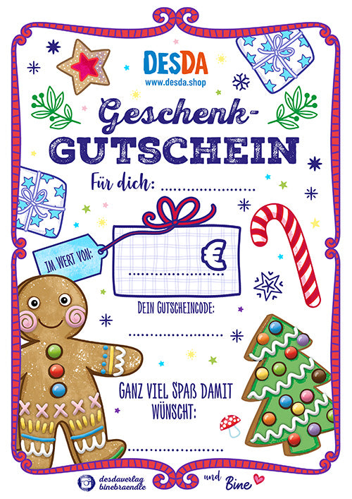 GUTSCHEIN 15 € - 200 € - PER E-MAIL