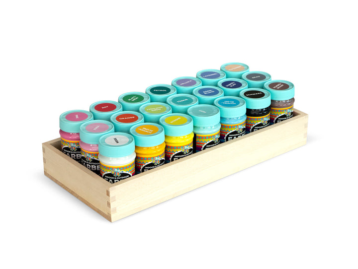 INDOOR & OUTDOOR BÜNDEL MIT 21 STANDARDFARBEN