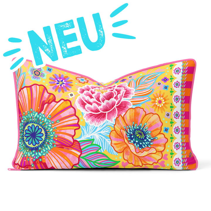 Lieblingskissen – Blumenzauber gelb