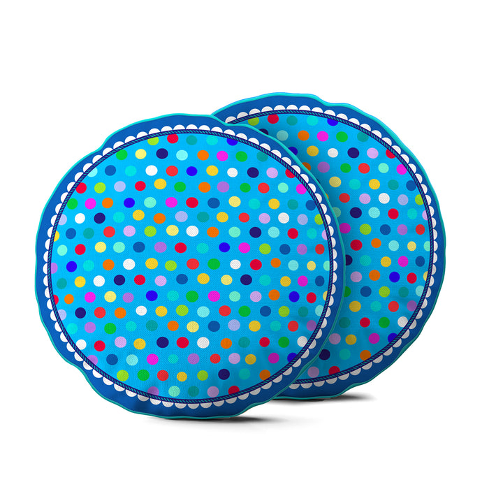 Lieblingskissen – Konfetti blau