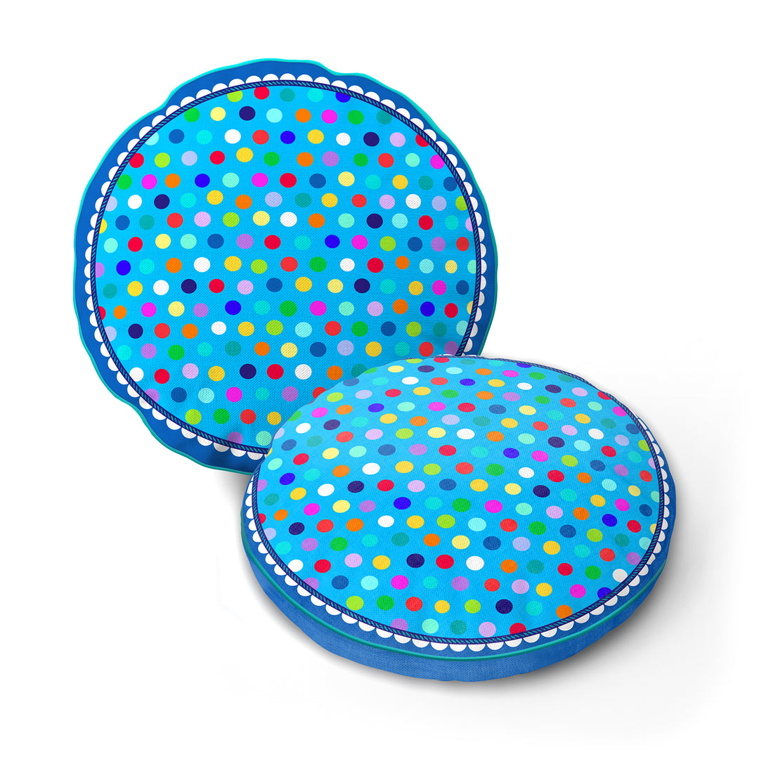 Lieblingskissen – Konfetti blau