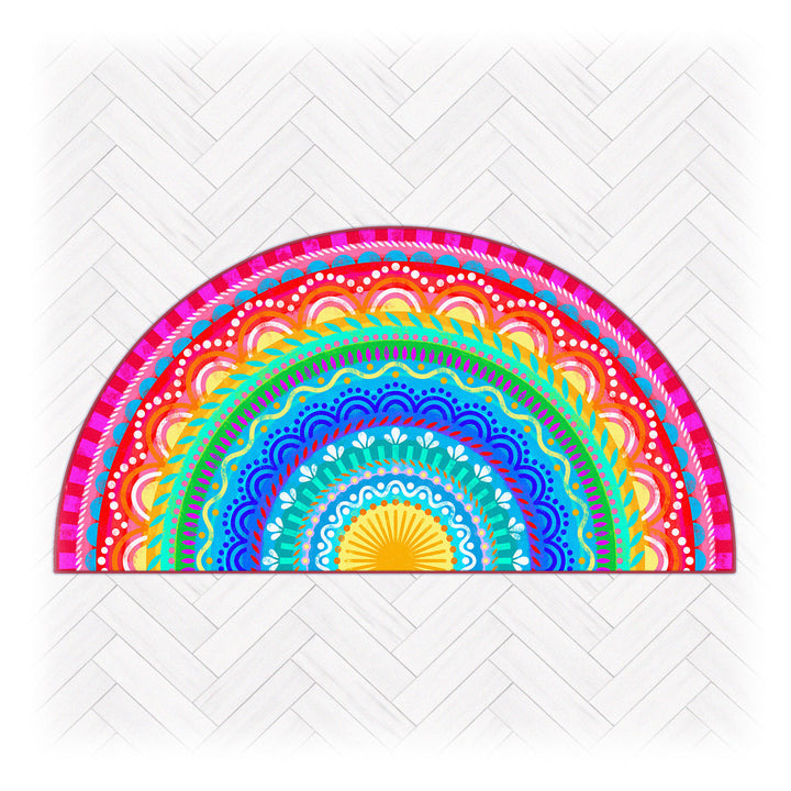 Kuschelmatte - Regenbogenmandala