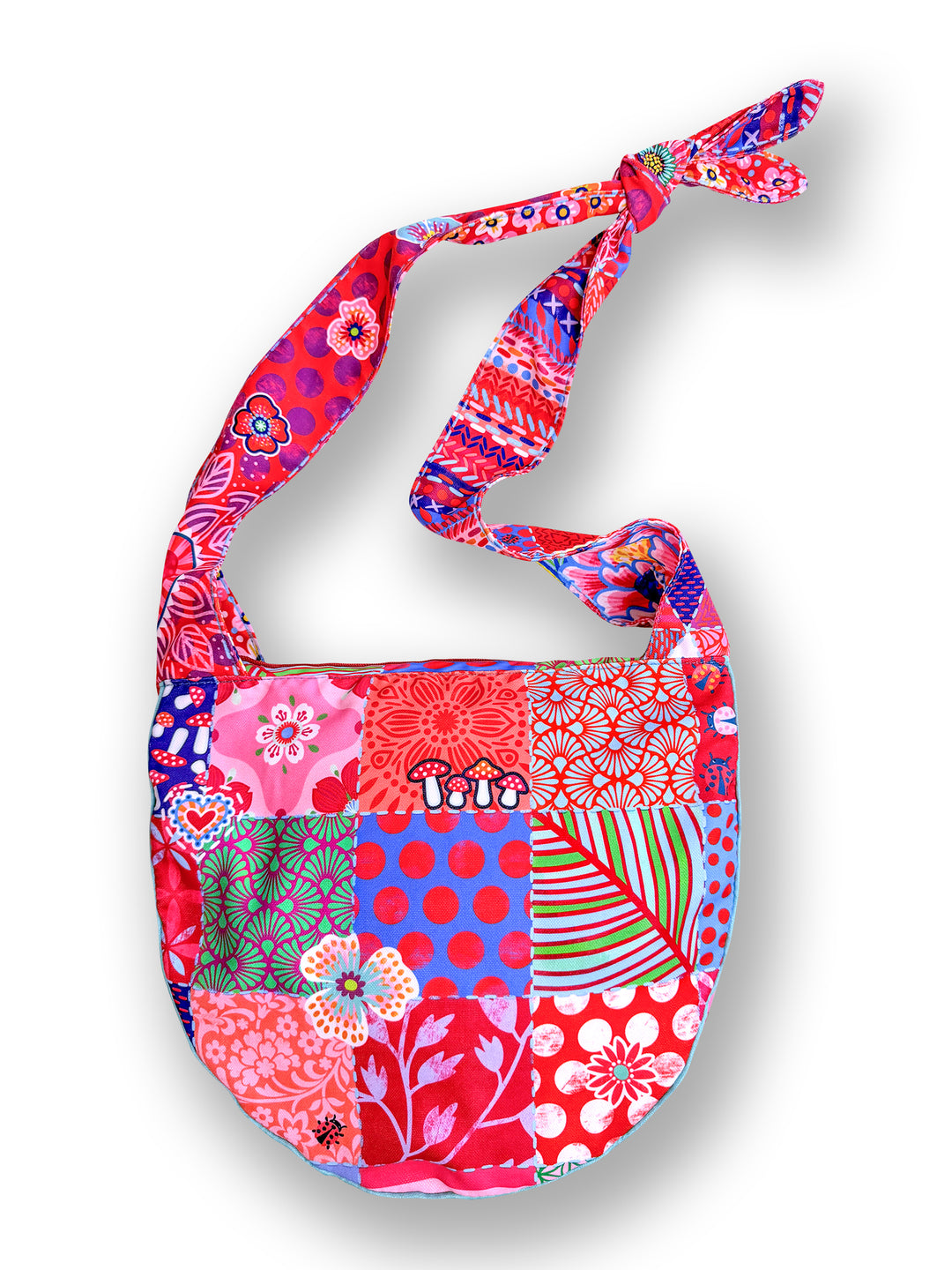 Lieblingstasche Patchwork rot