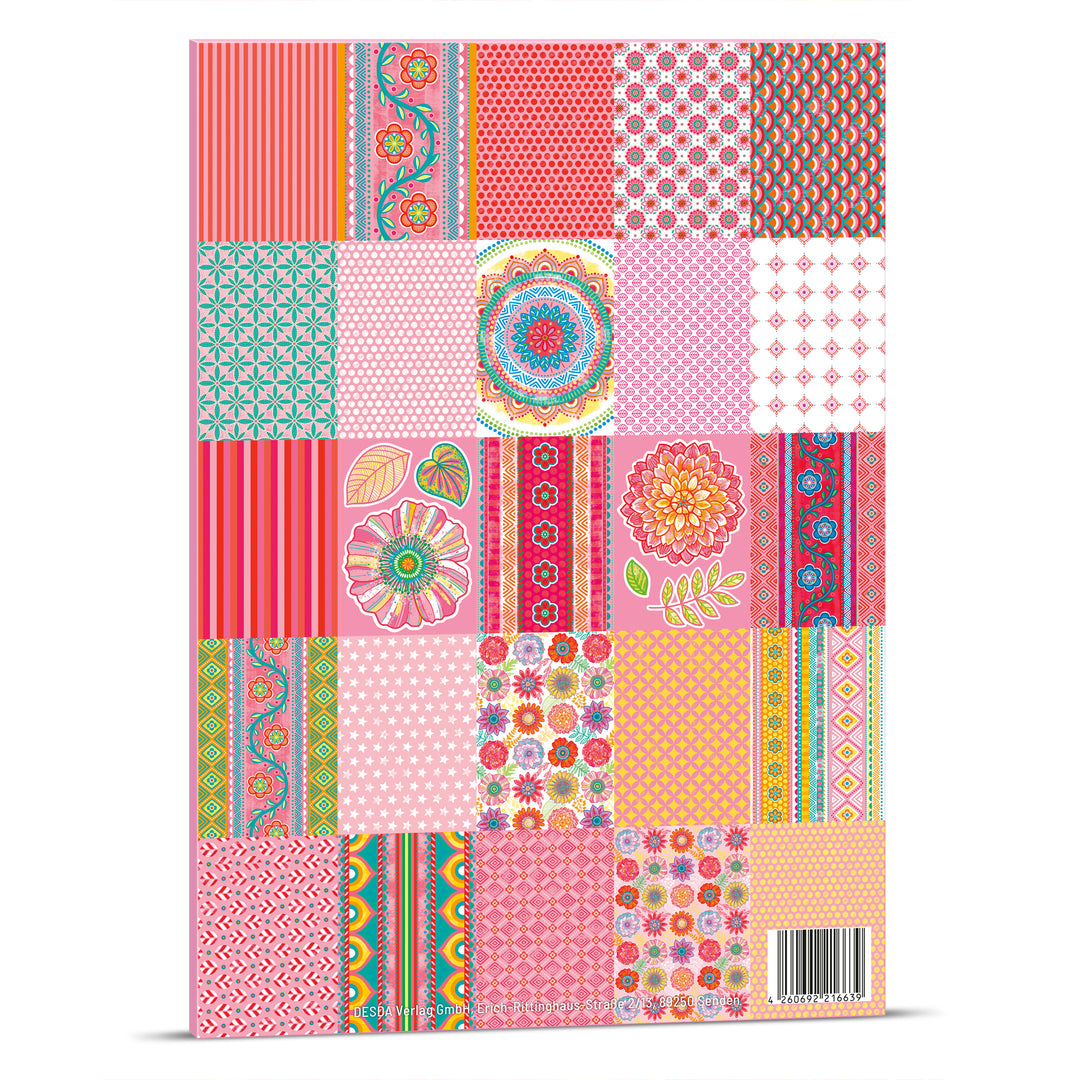 Bastel PAPIER - PAPIERMIX ROSA