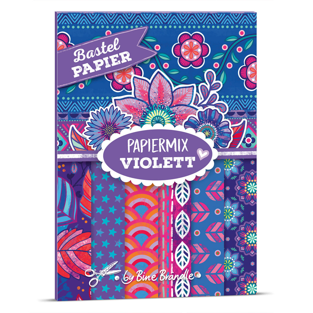 Bastel PAPIER - PAPIERMIX VIOLETT