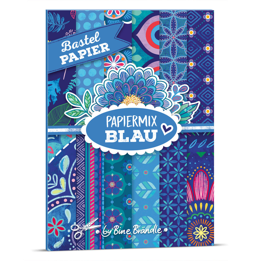 Bastel PAPIER - PAPIERMIX Blau