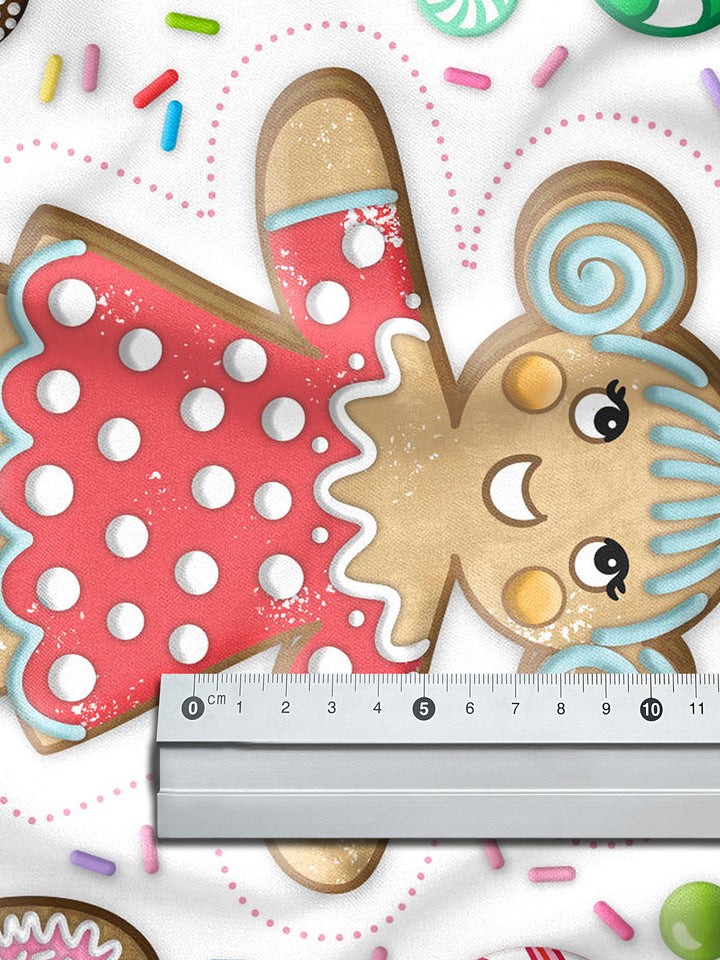 Lebkuchenmännchen groß weiß - Stoff Klassiker