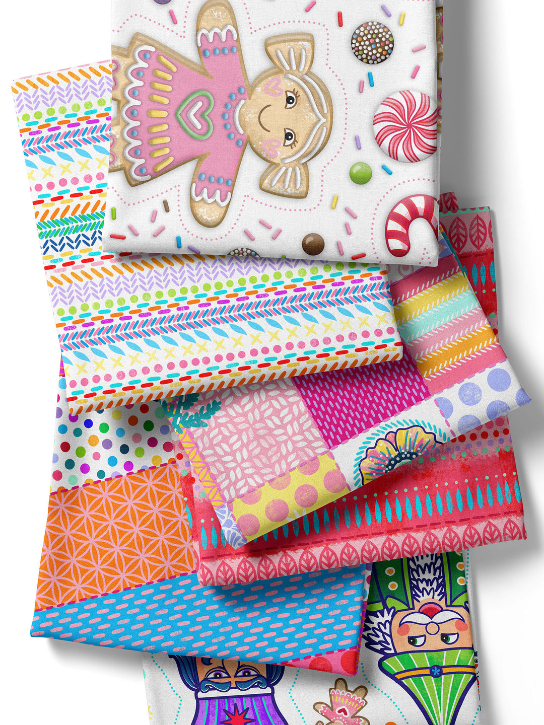 Lebkuchenmännchen groß weiß - Stoff Klassiker