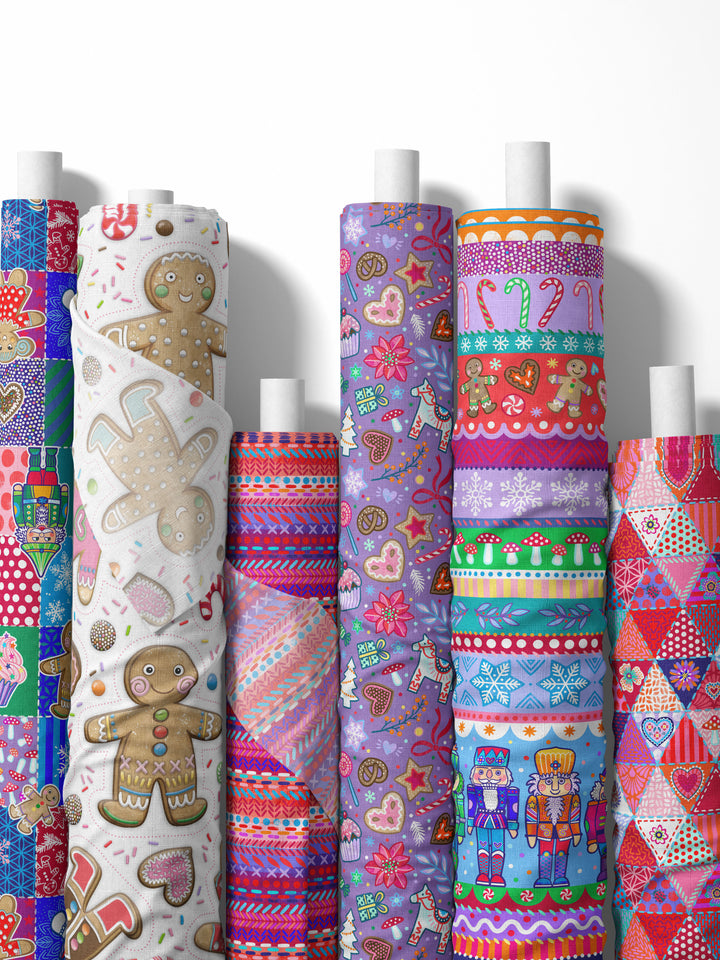 Lebkuchenmännchen groß weiß - Stoff Klassiker