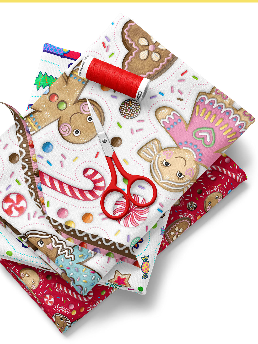 Lebkuchenmännchen groß weiß - Stoff Klassiker