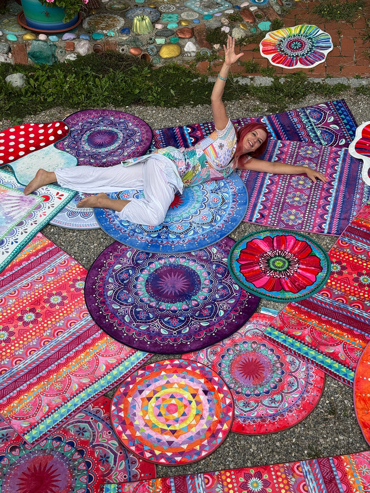 Teppich - Boho-Violett