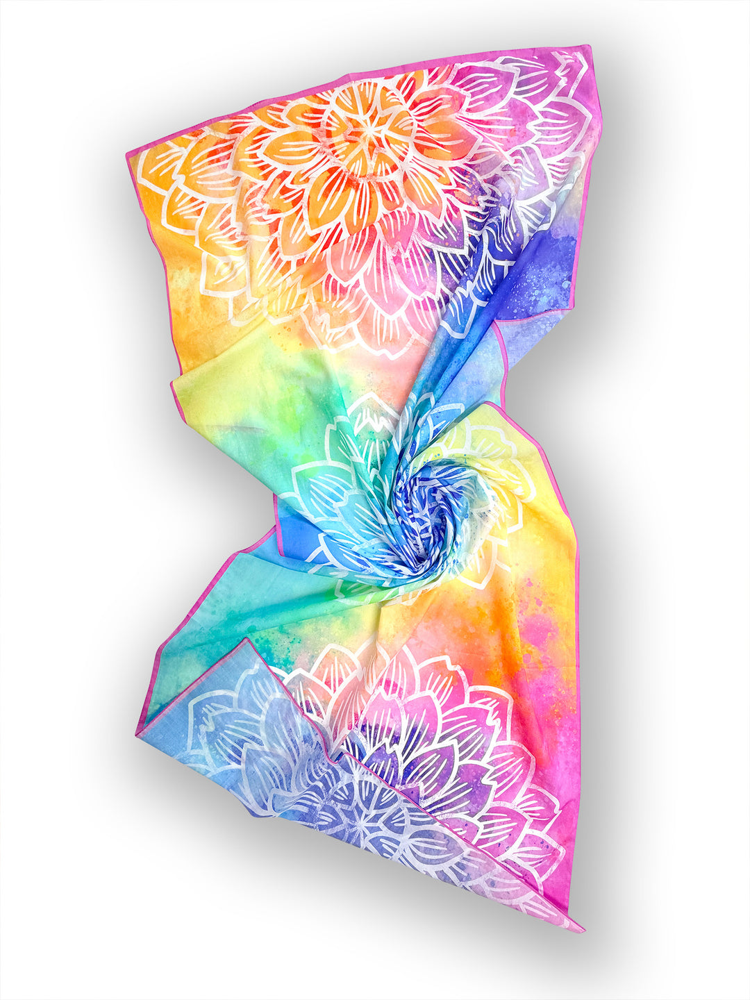 Tuch Wasserfarben Blume