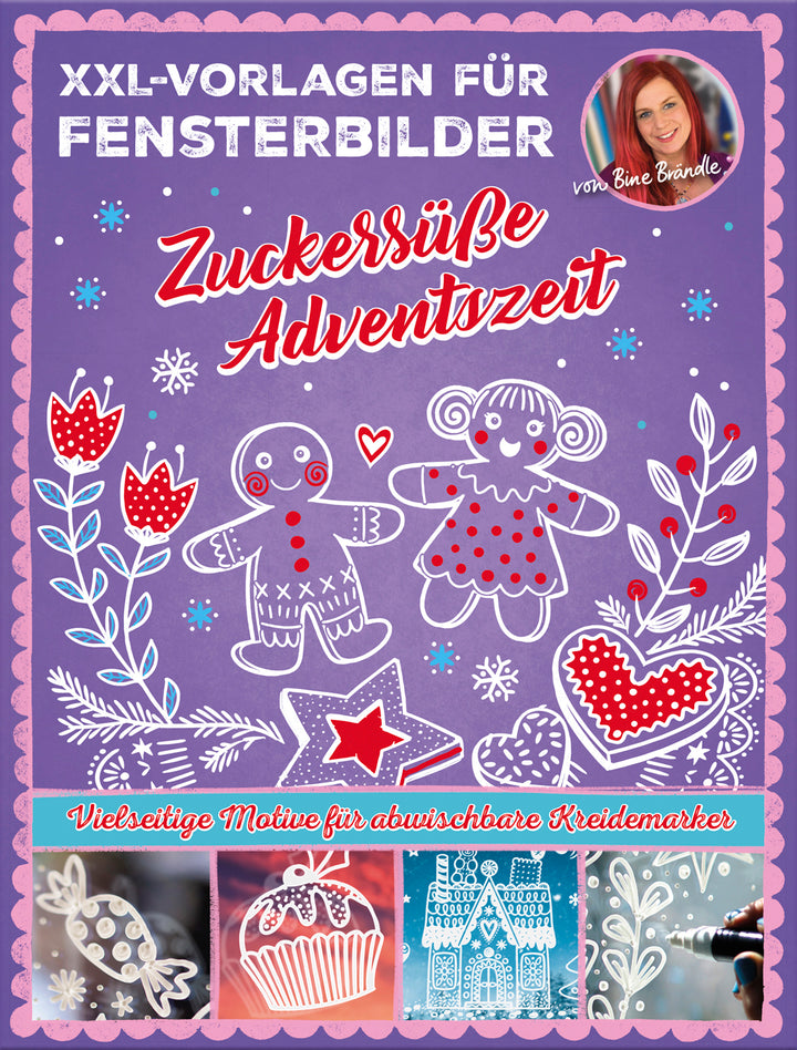 XXL-VORLAGEN FÜR FENSTERBILDER - Zuckersüße Adventszeit