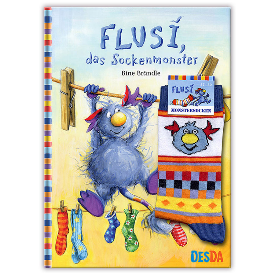 Flusi das Sockenmosnter Buchvorderseite