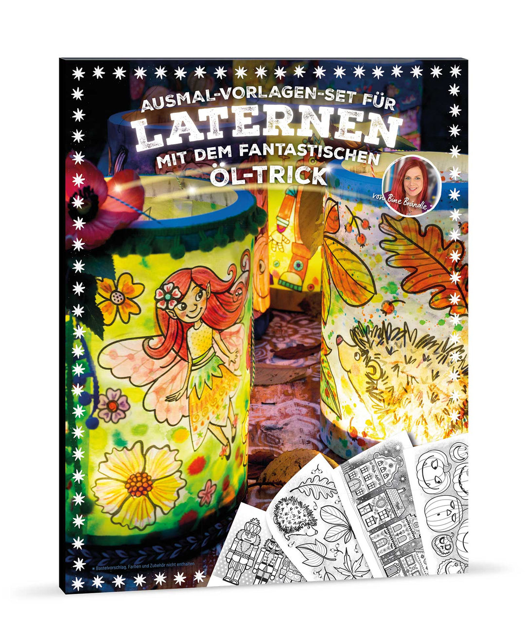 AUSMAL-VORLAGEN-SET FÜR LATERNEN MIT DEM FANTASTISCHEN ÖL-TRICK