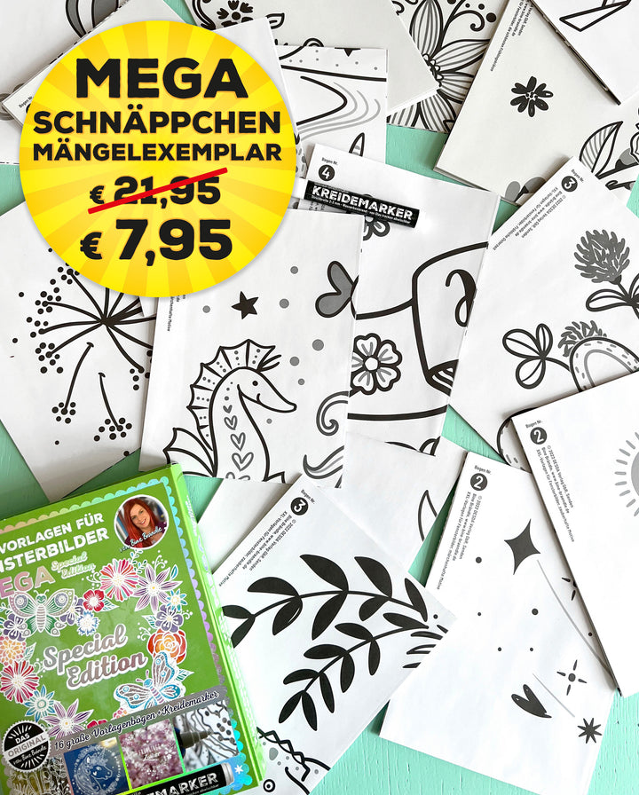 MÄNGELEXEMPLAR - XXL-VORLAGEN FÜR FENSTERBILDER MEGA Special Edition