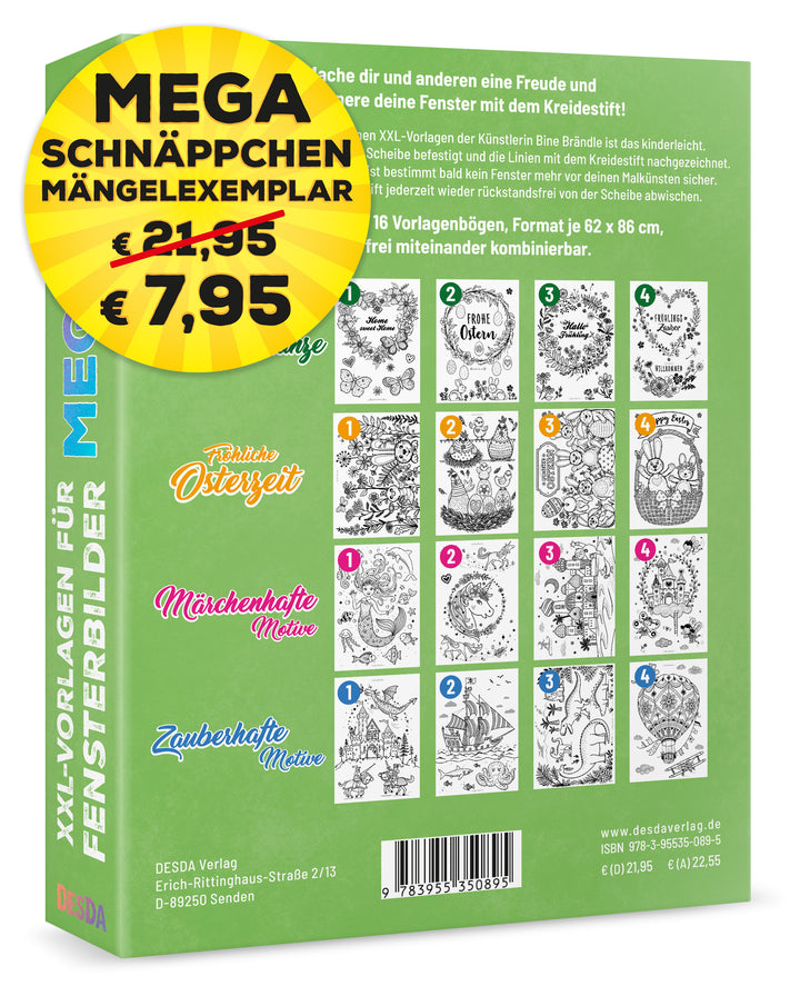 MÄNGELEXEMPLAR - XXL-VORLAGEN FÜR FENSTERBILDER MEGA Special Edition