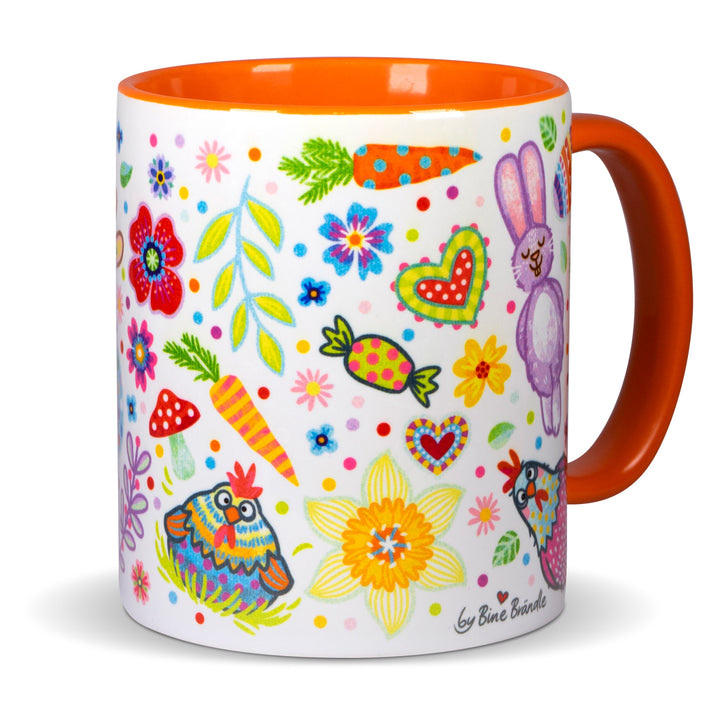 Osterkonfetti-Orange - Tasse