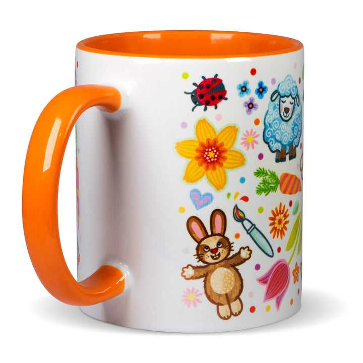 Osterkonfetti-Orange - Tasse